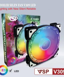 Fan VSP-V309 Trắng LED cho Máy Tính Bàn