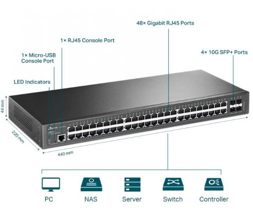 Thiết bị Switch L2 TP-Link TL-SG3452X