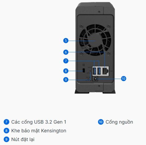 Thiết bị NAS Synology 1-bay DS124