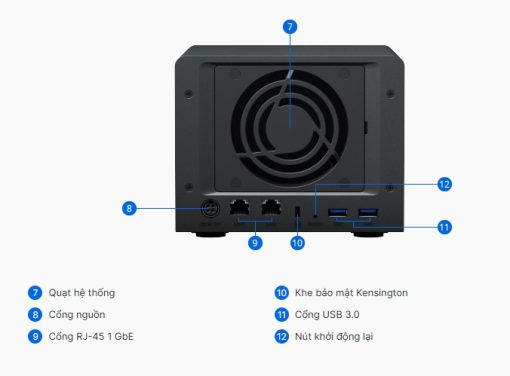 Thiết bị NAS Synology 6-bay DS620slim