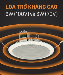 Loa âm trần TOA PC-658R 6W