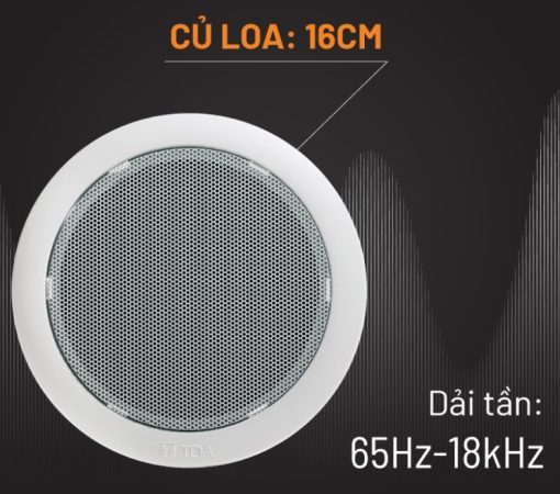 Loa âm trần TOA PC-658R 6W