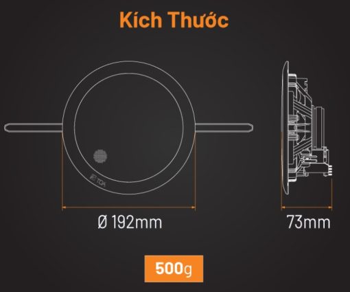 Loa âm trần TOA PC-658R 6W
