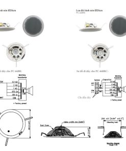 Loa âm trần TOA PC-658R 6W