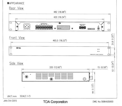 Bộ phát nguồn 24VDC Toa FV-200PS-AS