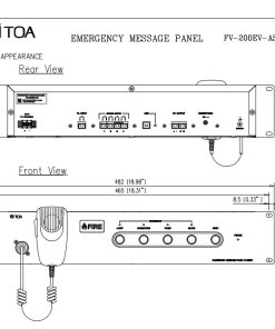 Bộ phát tin nhắn Toa FV-200EV-AS