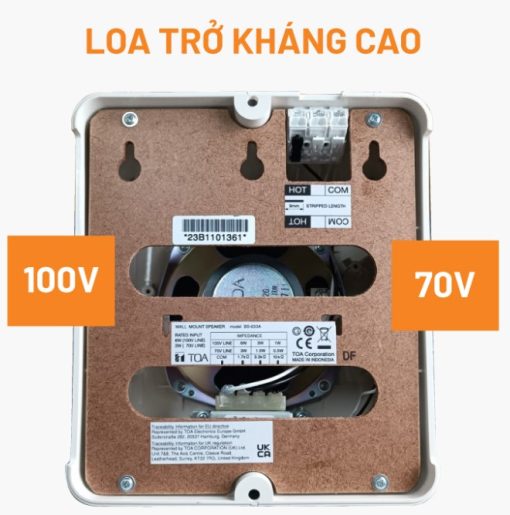 Loa hộp treo tường TOA BS-633A