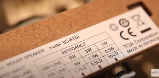 Loa hộp treo tường TOA BS-633A