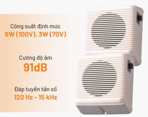 Loa hộp treo tường TOA BS-633A