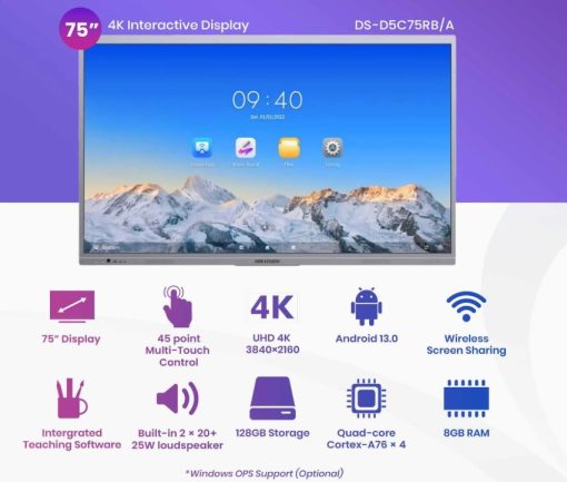 Màn hình tương tác Hikvision DS-D5C75RB/A