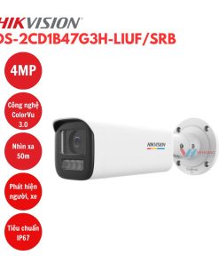 Camera ColorVu 3.0 Hikvision 4MP DS-2CD1B47G3H-LIUF-SRB